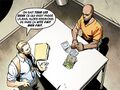 L'inspecteur interroge D.L. Hawkins dans la salle d'interrogatoire du commissariat de police de Las Vegas.